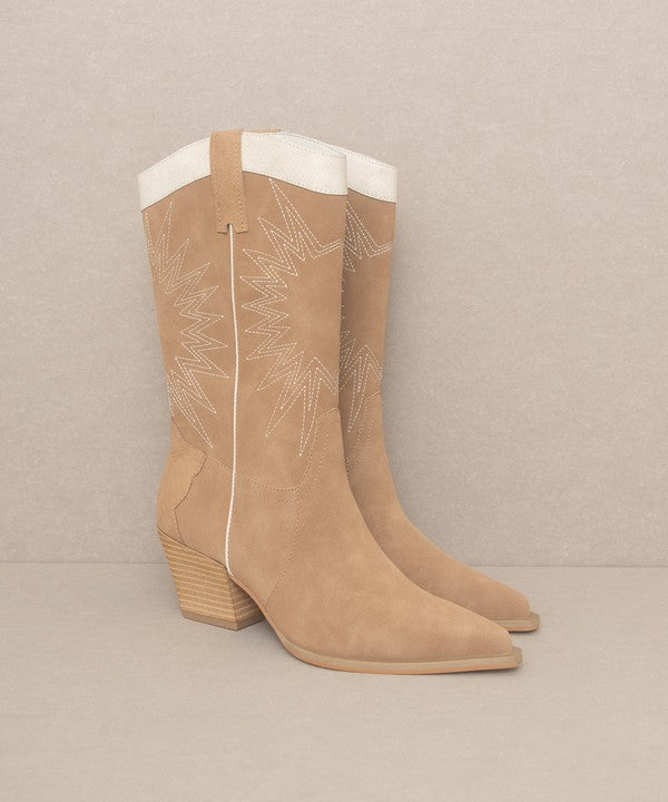 Western Wanderlust Paneled Cowgirl Boots