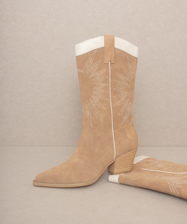 Western Wanderlust Paneled Cowgirl Boots