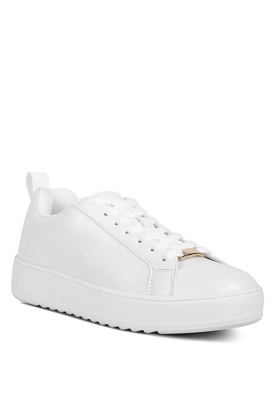 Rouxy Faux Leather Sneakers