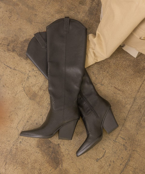 Trailblazing Knee High Western Boots