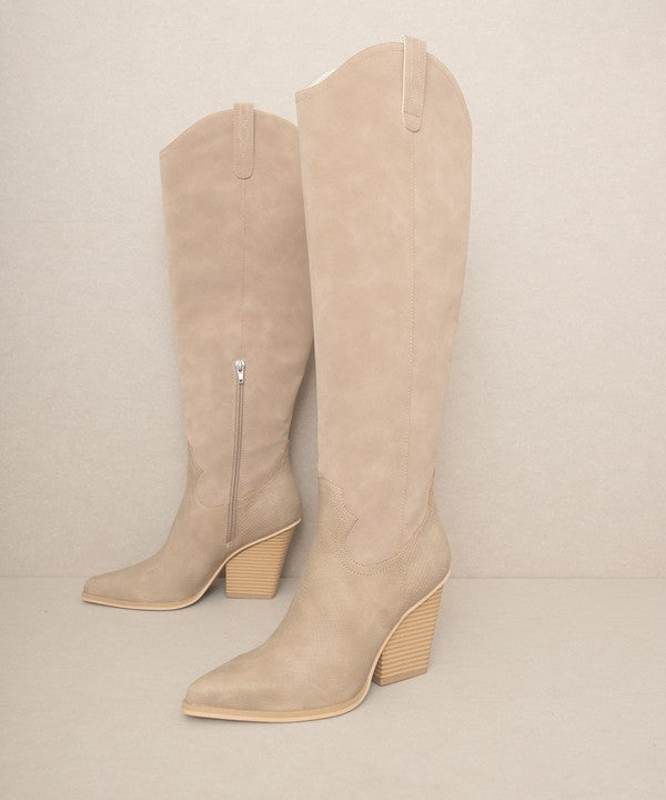 Trailblazing Knee High Western Boots