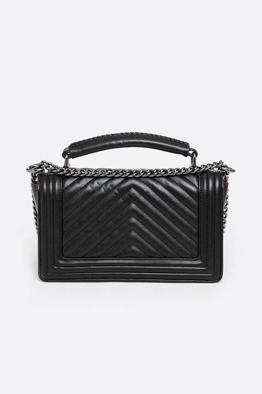 Black Quilted Shoulder Bag