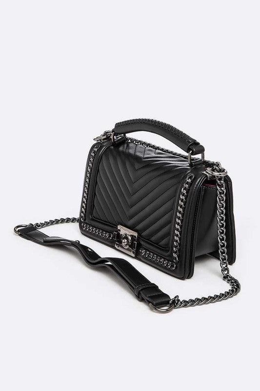 Black Quilted Shoulder Bag