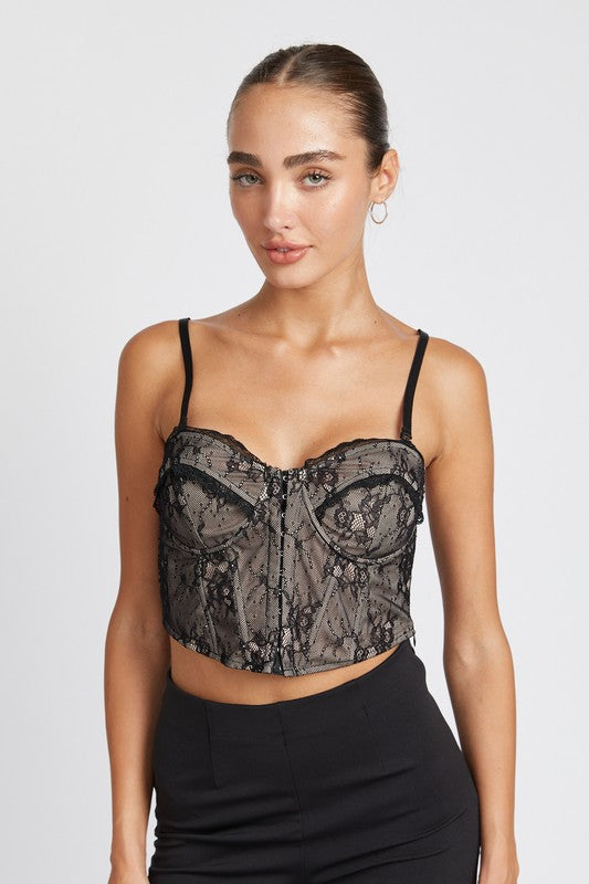 Sweetheart Lace Corset Top