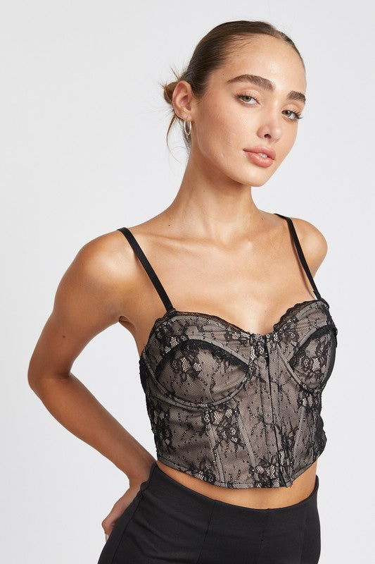 Sweetheart Lace Corset Top