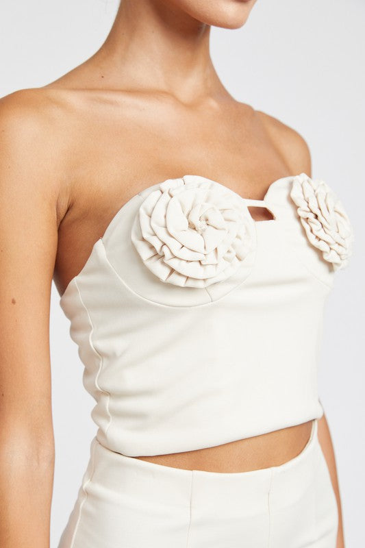 Rosette Tube Top