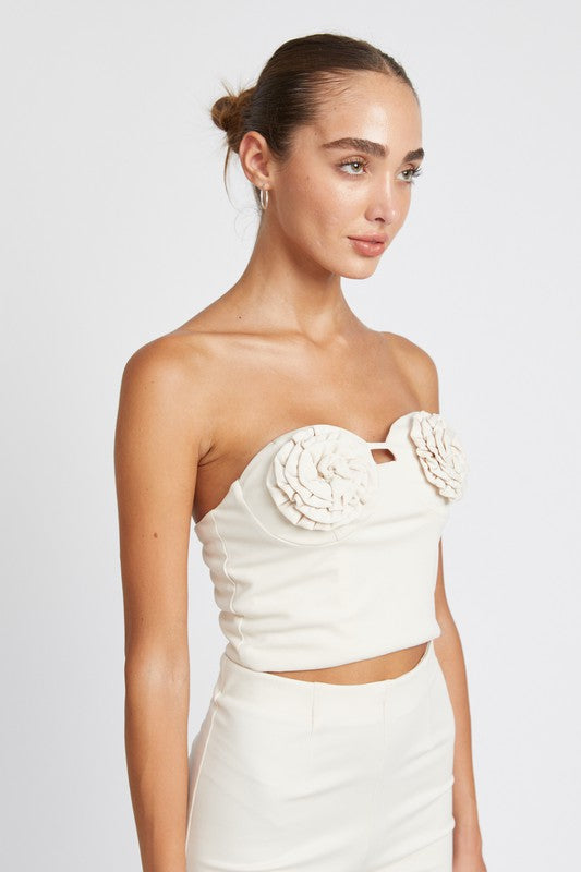 Rosette Tube Top