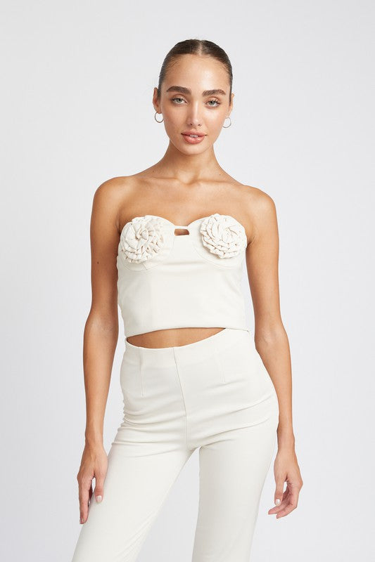 Rosette Tube Top