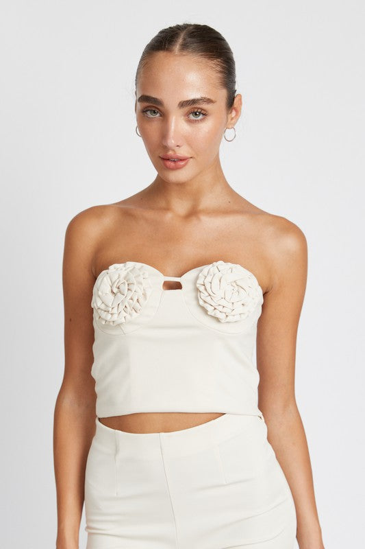 Rosette Tube Top