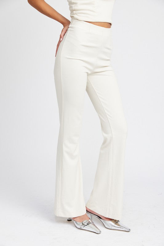 Rosette High Waist Flared Pants