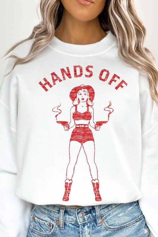 Hands Off Cowgirl Oversized Crewneck