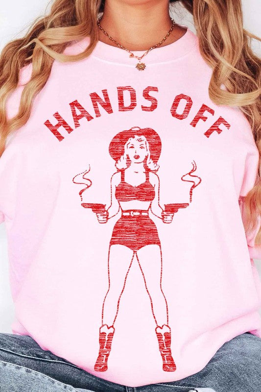 Hands Off Cowgirl Oversized Crewneck