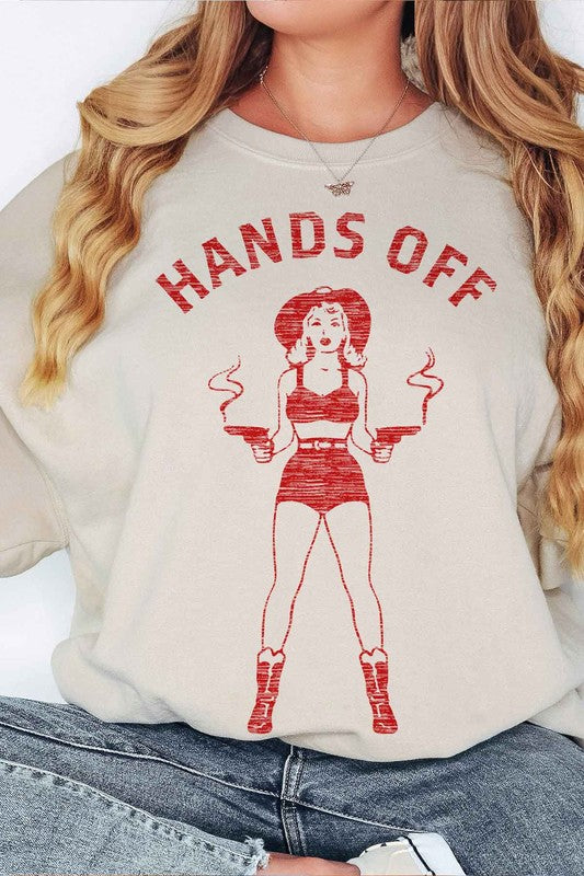 Hands Off Cowgirl Oversized Crewneck