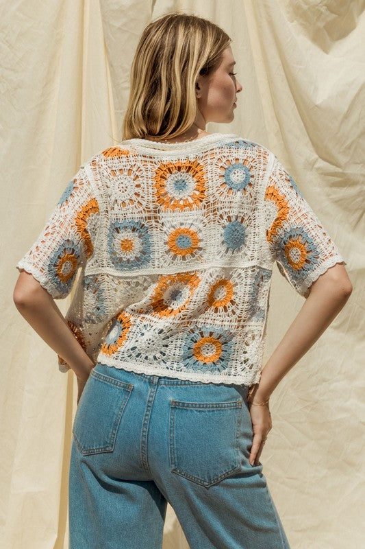 Grandma’s Garden Crochet Top