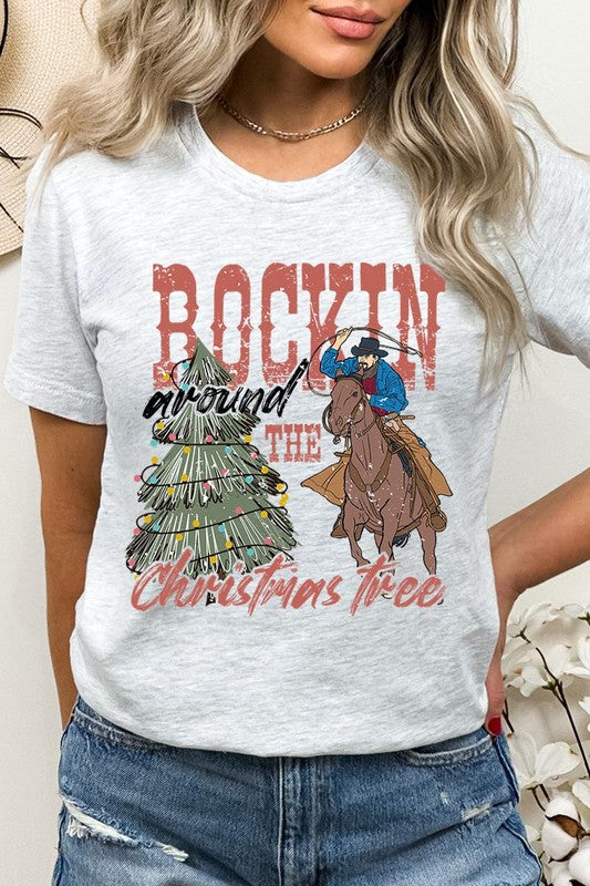 Rockin’ Around Cowboy Christmas Tee