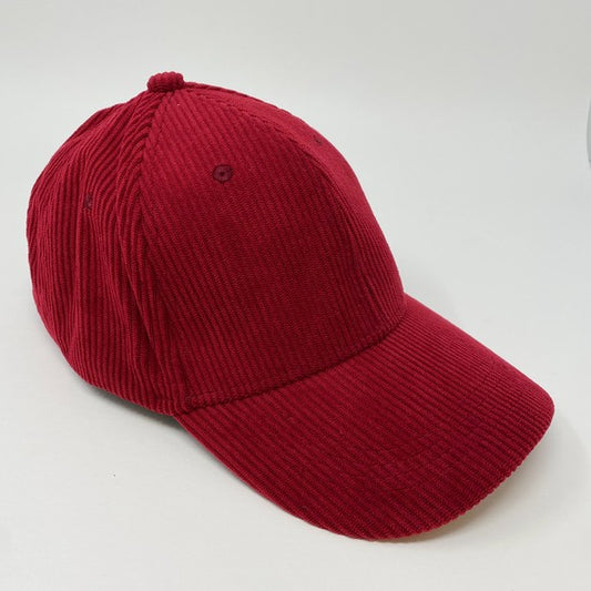 Cherry Corduroy Ball Cap