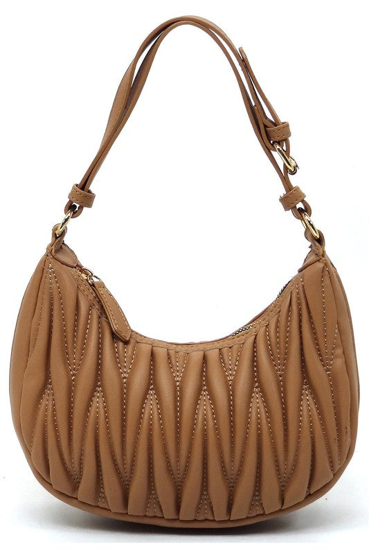 Chevron Quilted Shoulder Bag