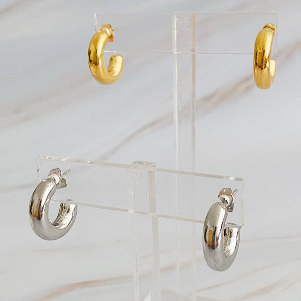 Hollow Hoop Earrings