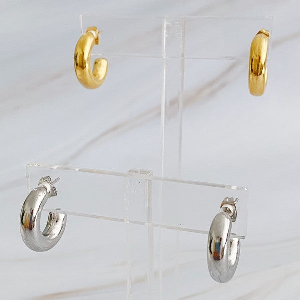 Hollow Hoop Earrings