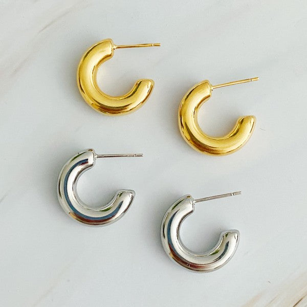 Hollow Hoop Earrings