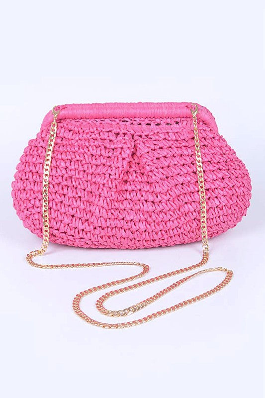 Barbie Summer Straw Crossbody Bag