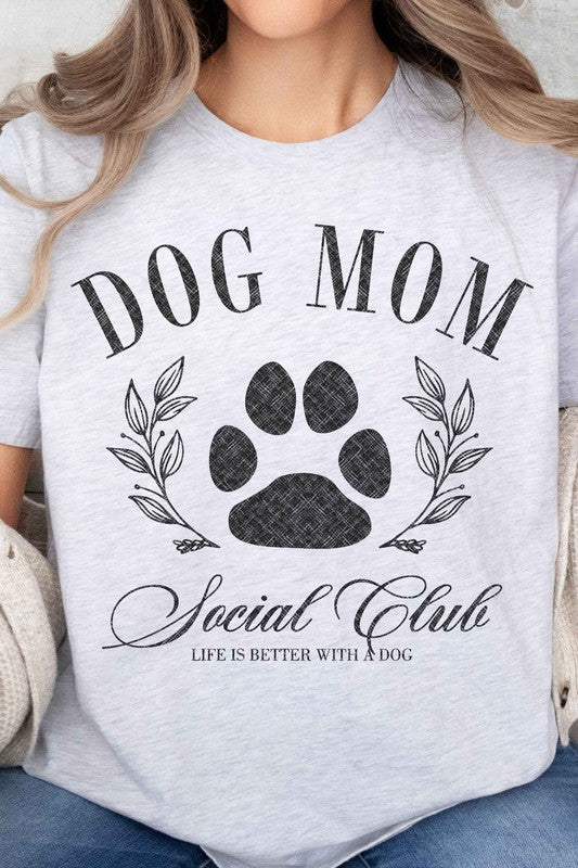 Dog Mom Social Club Oversized Graphic Tee