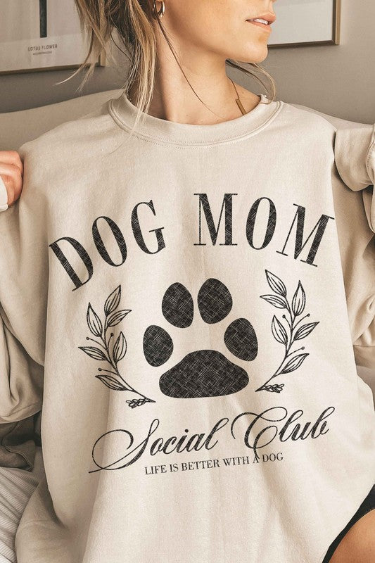 Dog Mom Social Club Oversized Crewneck