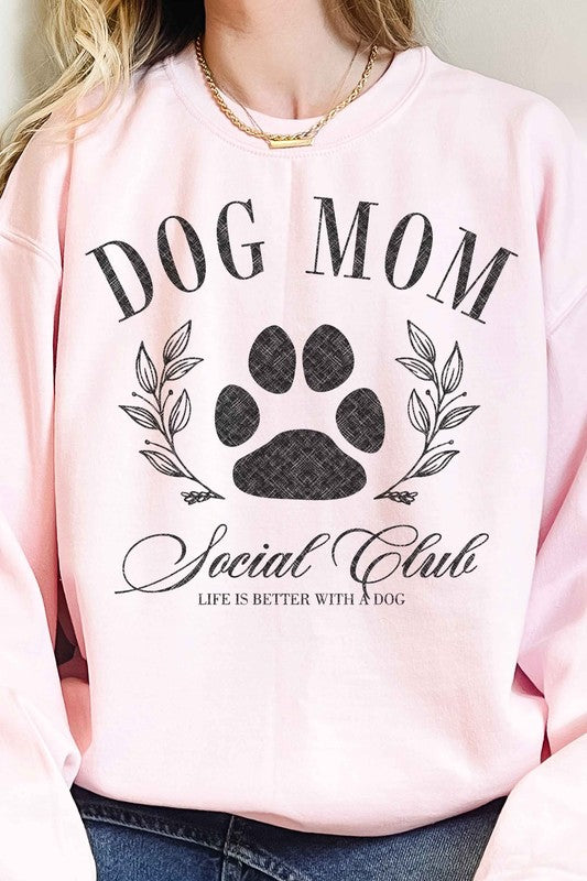 Dog Mom Social Club Oversized Crewneck