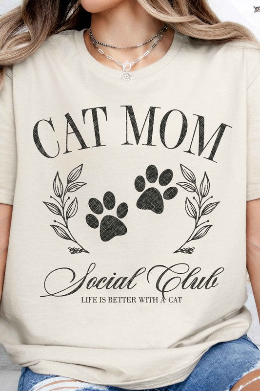 Cat Mom Social Club Graphic Tee