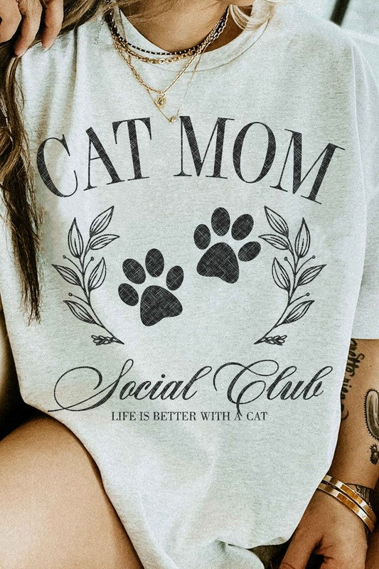 Cat Mom Social Club Graphic Tee