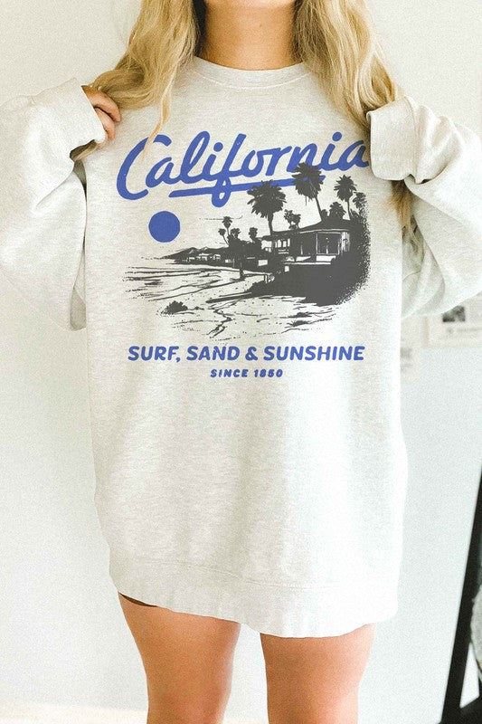 CALIFORNIA SURG OVERSIZED SWEATSHIRT