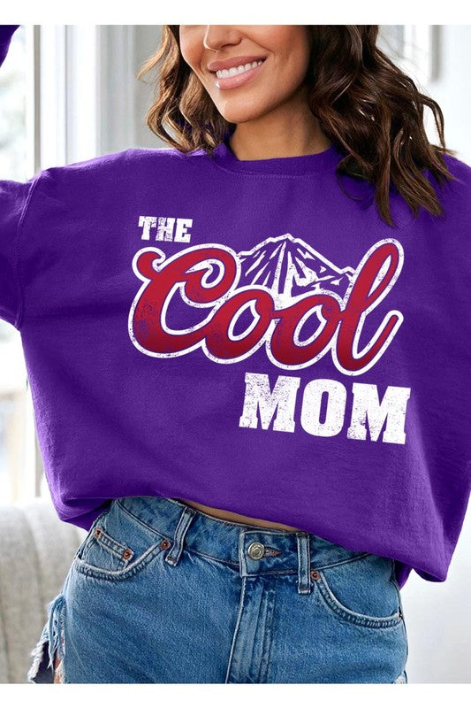 The Cool Mom Oversized Graphic Crewneck