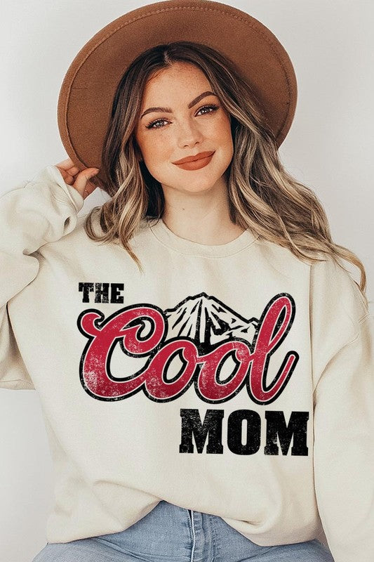 The Cool Mom Oversized Graphic Crewneck