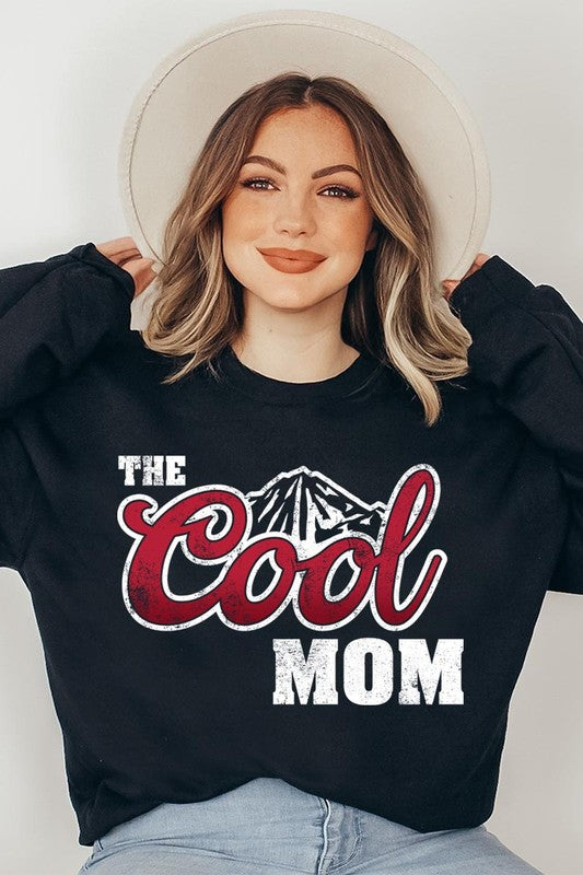 The Cool Mom Oversized Graphic Crewneck