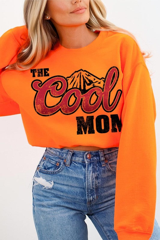 The Cool Mom Oversized Graphic Crewneck