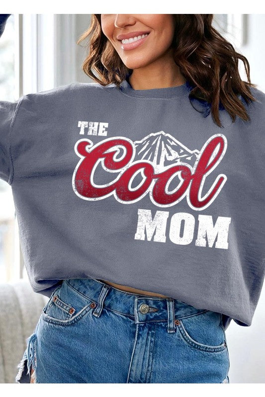 The Cool Mom Oversized Graphic Crewneck