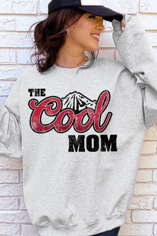 The Cool Mom Oversized Graphic Crewneck