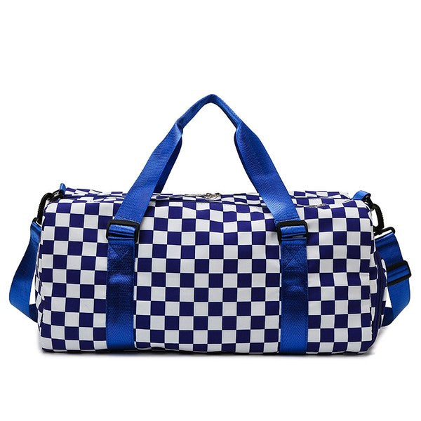 Checkered Weekend Travel Luggage Tote Bag