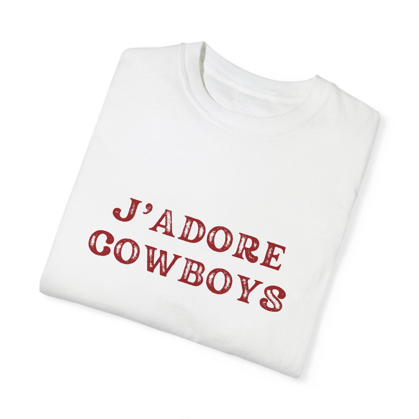 J'adore Cowboys Distressed Graphic Tee