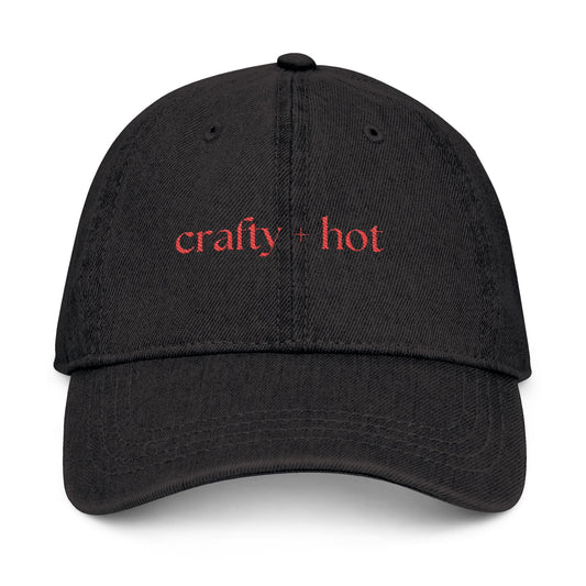 Crafty + Hot Embroidered Denim Hat