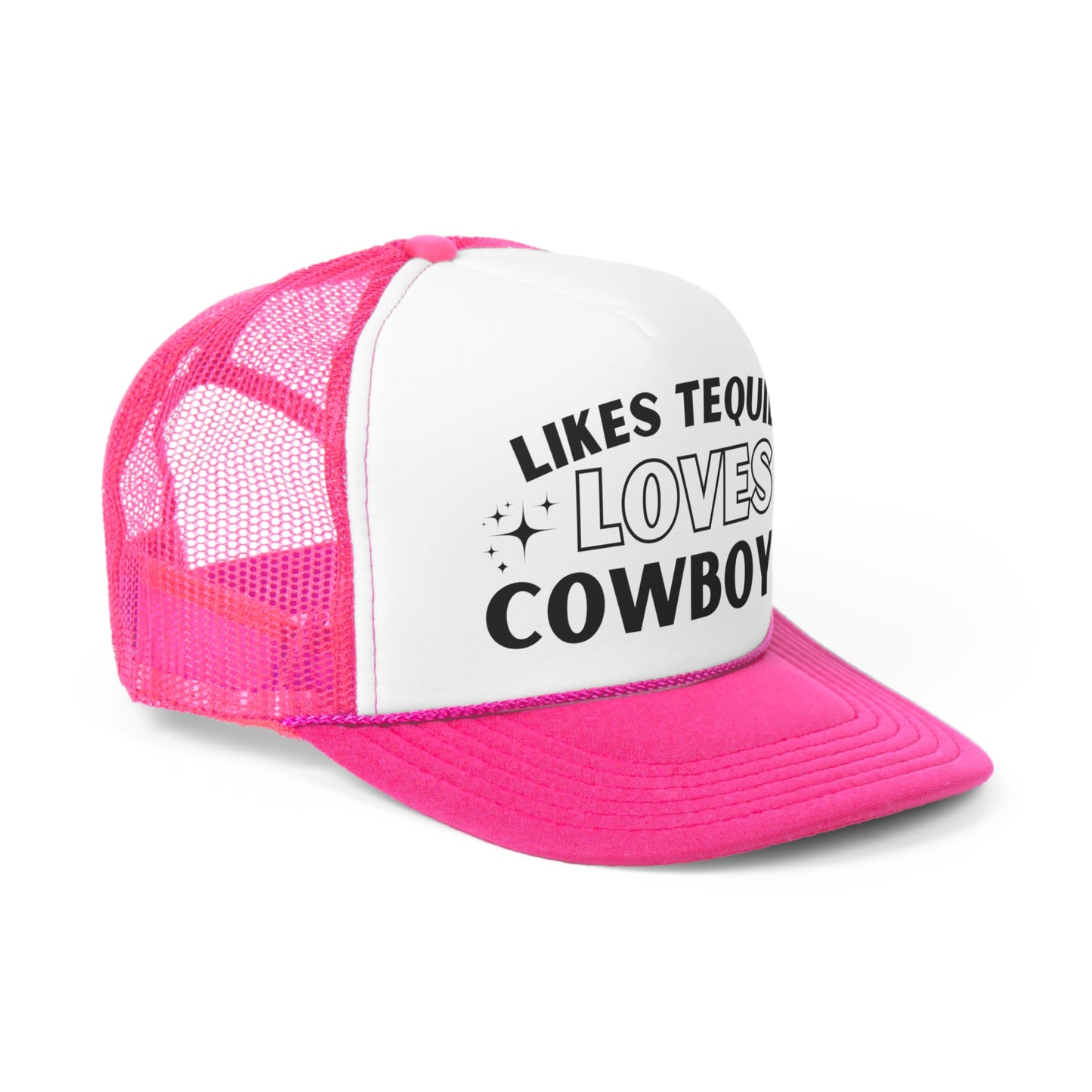 Likes Tequila Loves Cowboys Trucker Hat