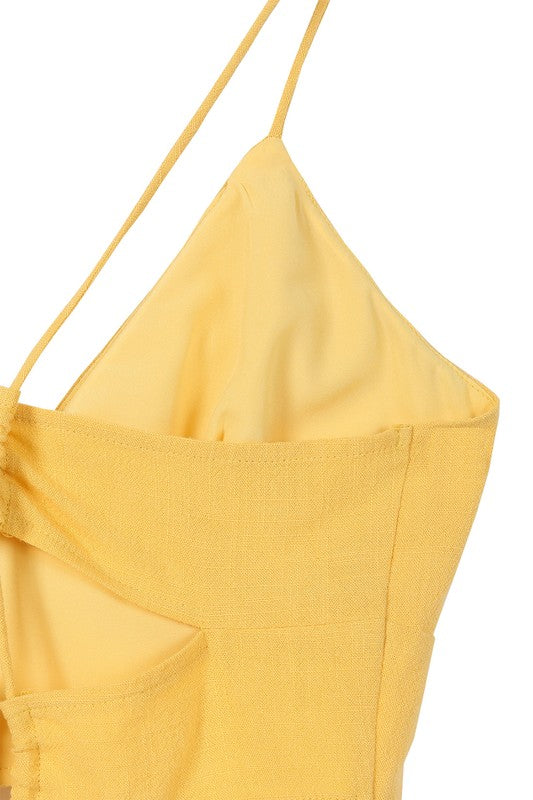 Yellow Cropped Tank