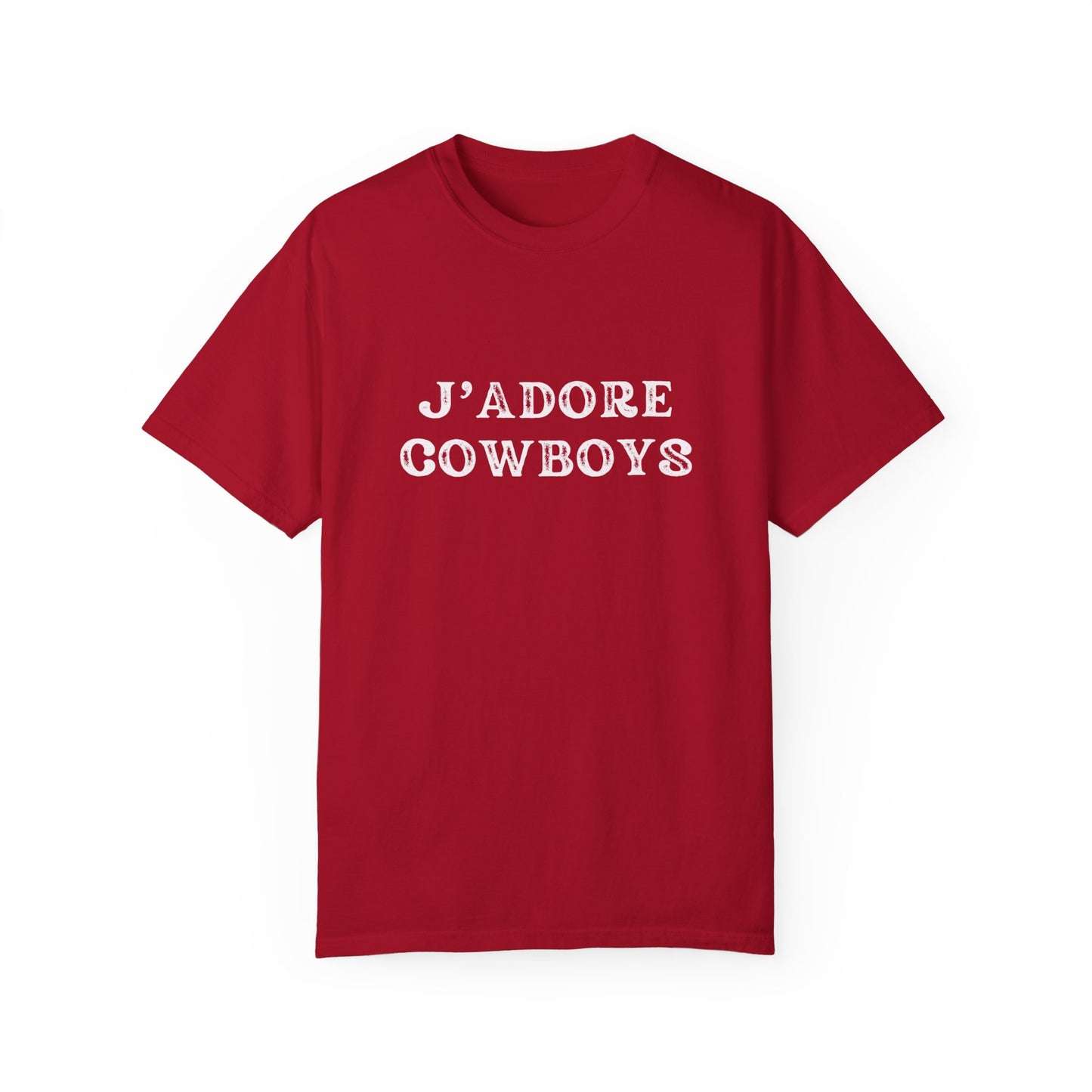 J'adore Cowboys Distressed Graphic Tee