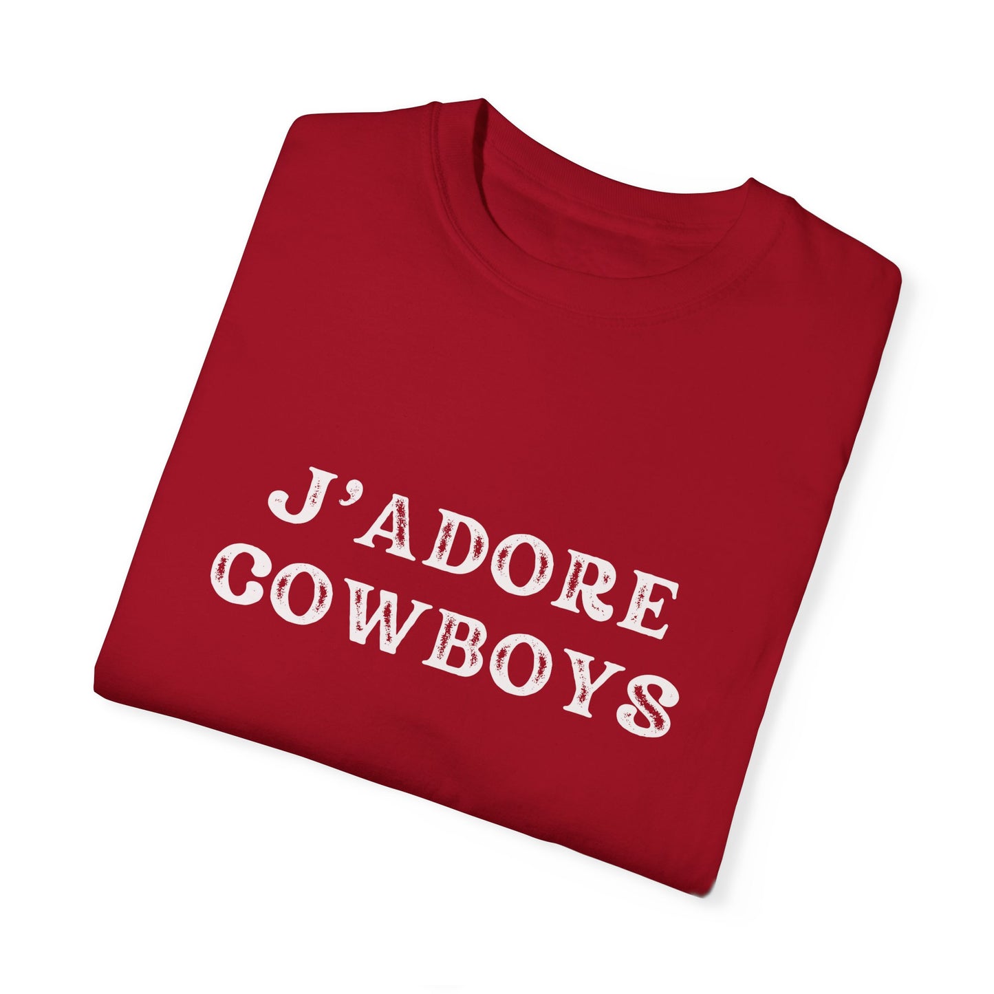 J'adore Cowboys Distressed Graphic Tee