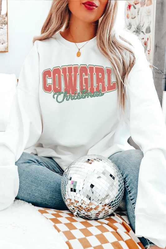 Cowgirl Christmas Graphic Sweatshirt