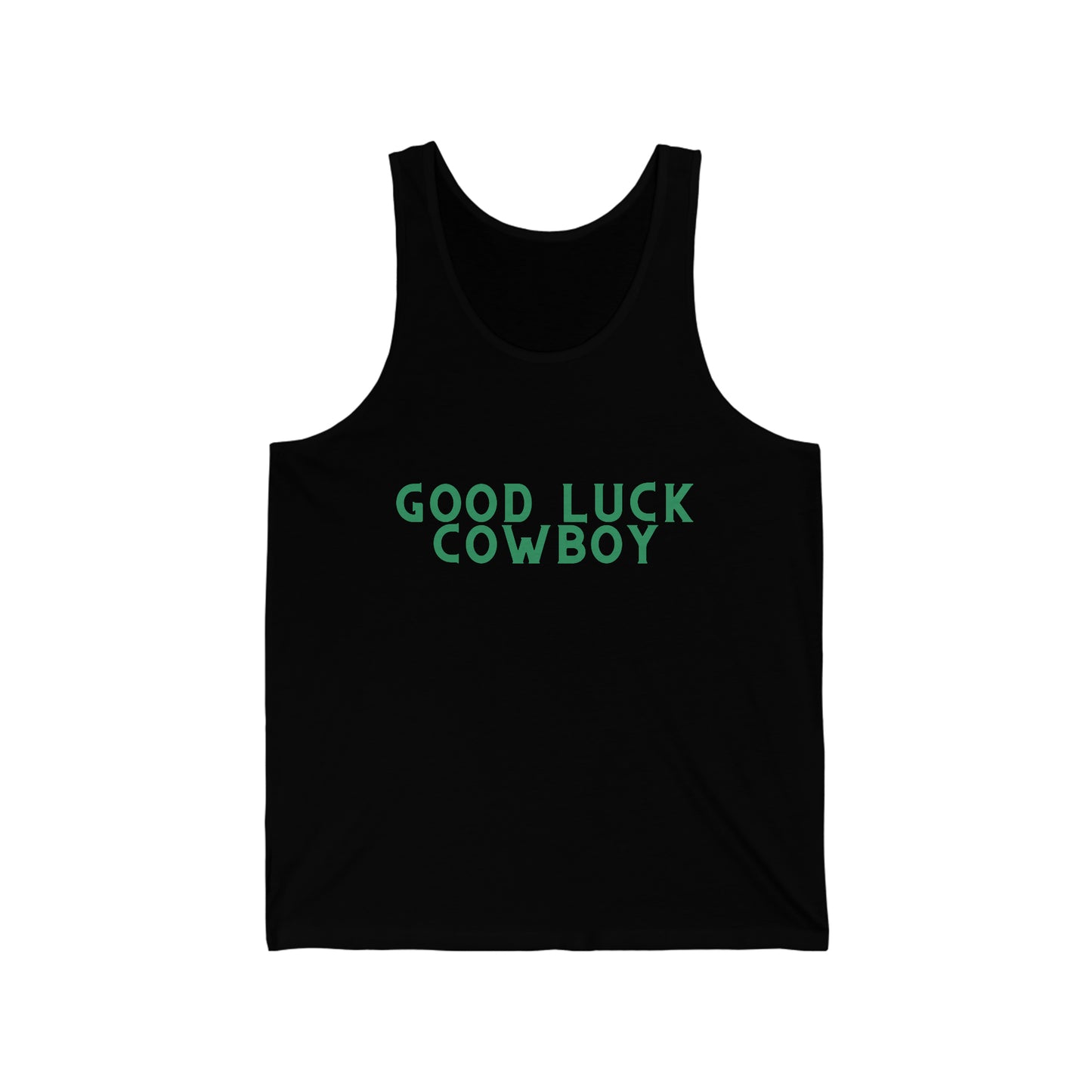 Good Luck Cowboy Jersey Tank