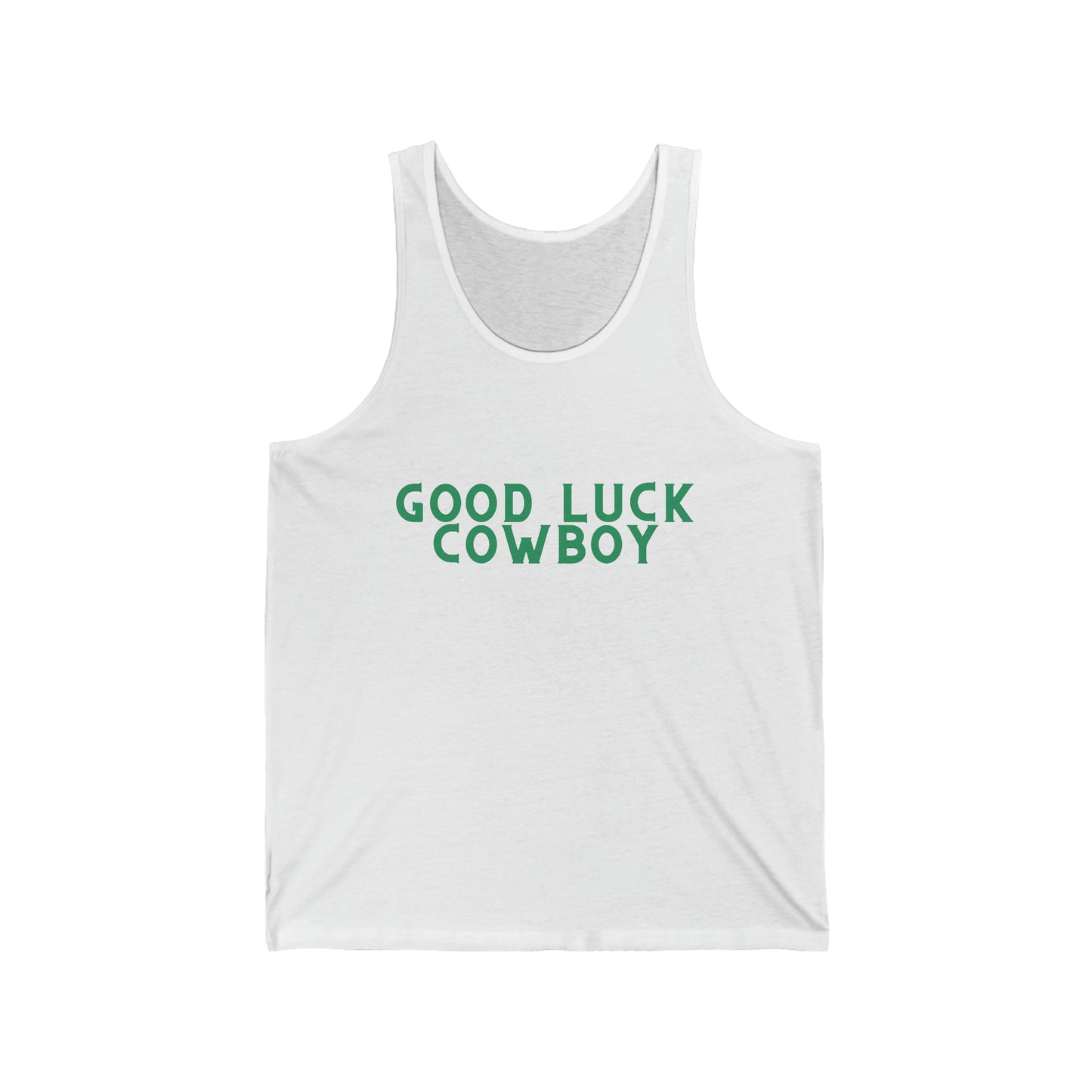 Good Luck Cowboy Jersey Tank