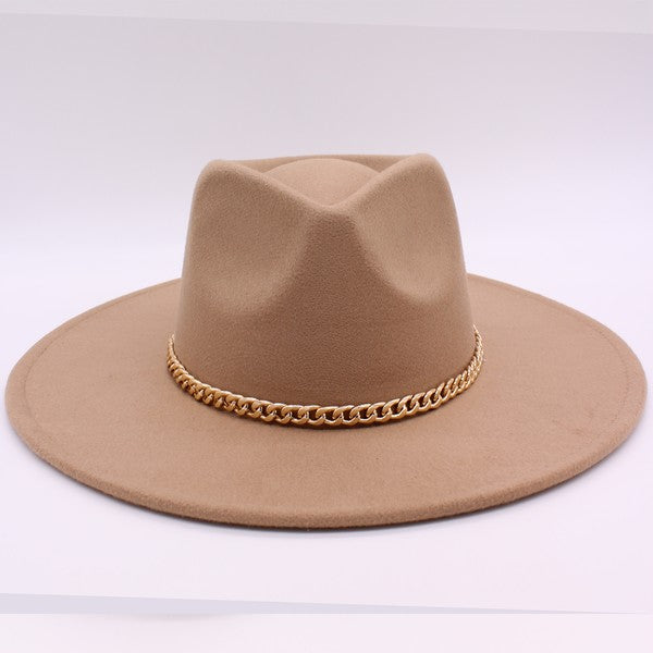 Gold Chain Western Hat