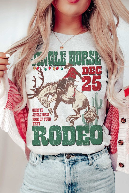 Jingle Horse Rodeo Graphic T-Shirt