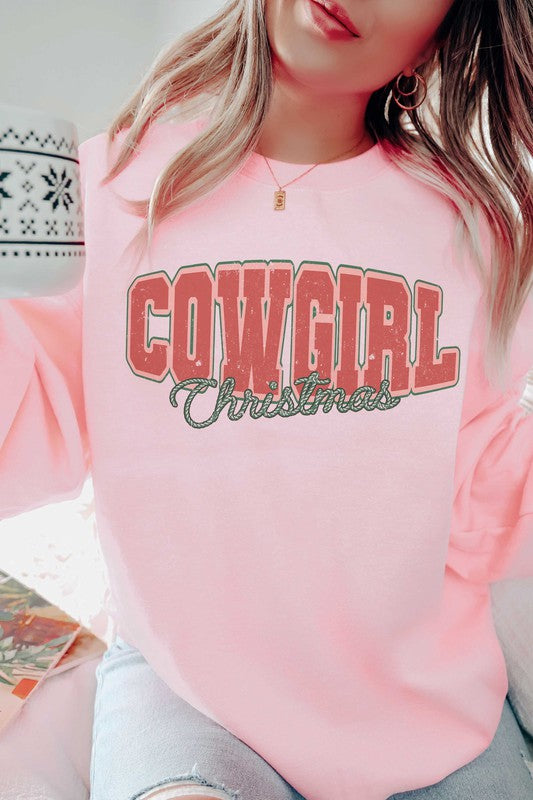 Cowgirl Christmas Graphic Sweatshirt